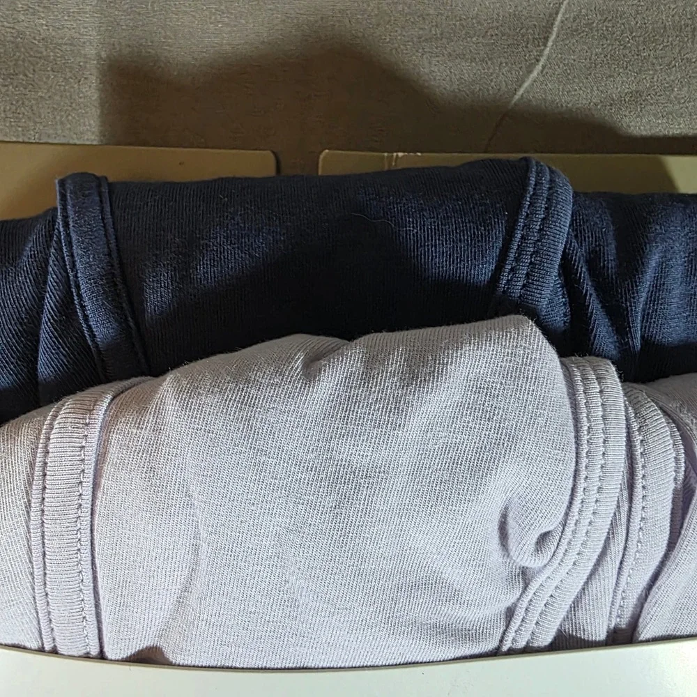 Goodfellow & Co Mens 2pk Boxer Briefs Navy Purple Large 36-38 Cotton Stretch